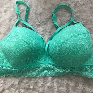 Teal colored bralette
